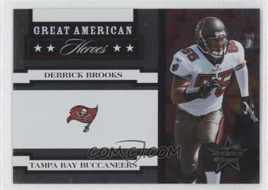 2005 Leaf Rookies & Stars - Great American Heroes - White #GAH-11 - Derrick Brooks /750