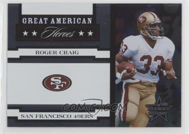 2005 Leaf Rookies & Stars - Great American Heroes - White #GAH-22 - Roger Craig /750