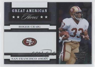 2005 Leaf Rookies & Stars - Great American Heroes - White #GAH-22 - Roger Craig /750