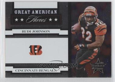 2005 Leaf Rookies & Stars - Great American Heroes - White #GAH-23 - Rudi Johnson /750