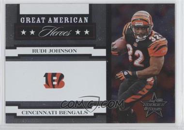 2005 Leaf Rookies & Stars - Great American Heroes - White #GAH-23 - Rudi Johnson /750