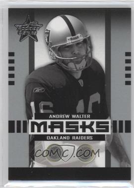 2005 Leaf Rookies & Stars - Masks #M-3 - Andrew Walter /325
