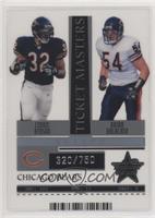 Cedric Benson, Brian Urlacher #/750