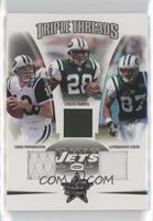 Chad Pennington, Curtis Martin, Laveranues Coles #/150