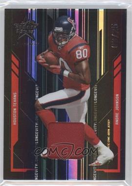 2005 Leaf Rookies & Stars Longevity - [Base] - Black Materials #38 - Andre Johnson /25