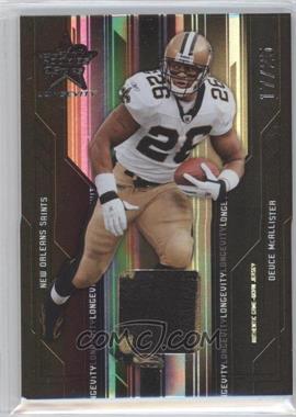 2005 Leaf Rookies & Stars Longevity - [Base] - Black Materials #59 - Deuce McAllister /25