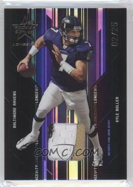 2005 Leaf Rookies & Stars Longevity - [Base] - Black Materials #8 - Kyle Boller /25