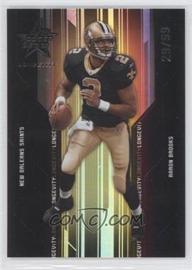 2005 Leaf Rookies & Stars Longevity - [Base] - Black #58 - Aaron Brooks /99