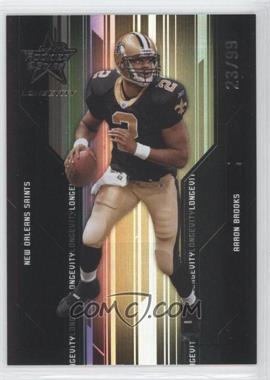 2005 Leaf Rookies & Stars Longevity - [Base] - Black #58 - Aaron Brooks /99