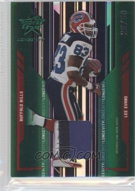 2005 Leaf Rookies & Stars Longevity - [Base] - Emerald Materials #12 - Lee Evans /50