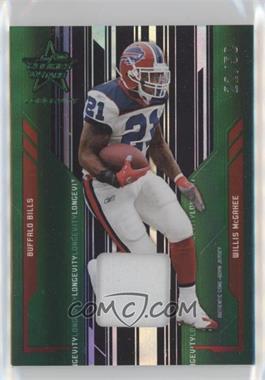 2005 Leaf Rookies & Stars Longevity - [Base] - Emerald Materials #13 - Willis McGahee /50