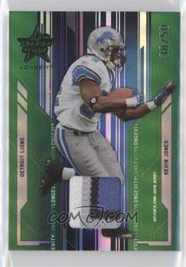 2005 Leaf Rookies & Stars Longevity - [Base] - Emerald Materials #33 - Kevin Jones /50