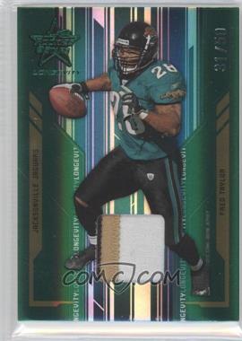 2005 Leaf Rookies & Stars Longevity - [Base] - Emerald Materials #46 - Fred Taylor /50