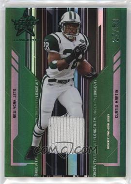 2005 Leaf Rookies & Stars Longevity - [Base] - Emerald Materials #66 - Curtis Martin /50