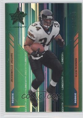 2005 Leaf Rookies & Stars Longevity - [Base] - Emerald #203 - Alvin Pearman /50