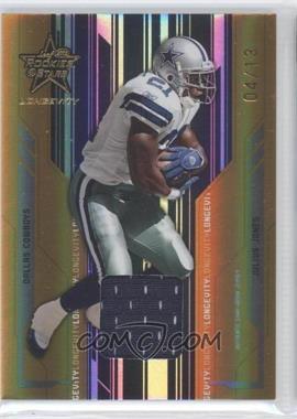 2005 Leaf Rookies & Stars Longevity - [Base] - Gold Materials #25 - Julius Jones /13