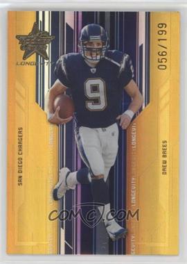 2005 Leaf Rookies & Stars Longevity - [Base] - Gold #80 - Drew Brees /199 [EX to NM]