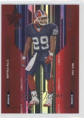 2005 Leaf Rookies & Stars Longevity - [Base] - Ruby #164 - Eric King /250