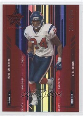 2005 Leaf Rookies & Stars Longevity - [Base] - Ruby #178 - C.C. Brown /250