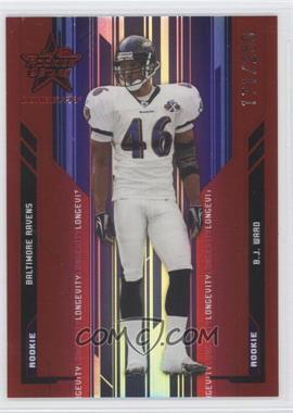 2005 Leaf Rookies & Stars Longevity - [Base] - Ruby #194 - B.J. Ward /250