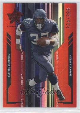 2005 Leaf Rookies & Stars Longevity - [Base] - Ruby #85 - Shaun Alexander /299