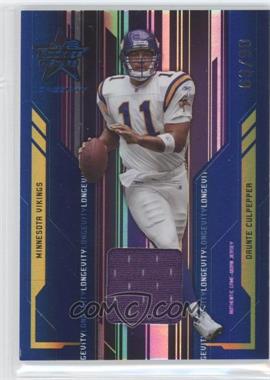 2005 Leaf Rookies & Stars Longevity - [Base] - Sapphire Materials #52 - Daunte Culpepper /90