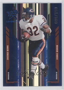 2005 Leaf Rookies & Stars Longevity - [Base] - Sapphire #209 - Cedric Benson /150