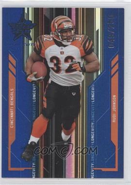 2005 Leaf Rookies & Stars Longevity - [Base] - Sapphire #22 - Rudi Johnson /250