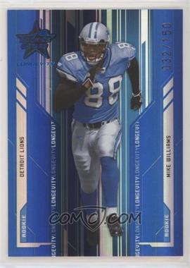 2005 Leaf Rookies & Stars Longevity - [Base] - Sapphire #237 - Mike Williams /150