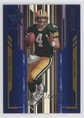 2005 Leaf Rookies & Stars Longevity - [Base] - Sapphire #36 - Brett Favre /250