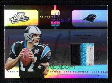 2005 Playoff Absolute Memorabilia - Absolute Heroes - Spectrum Materials Prime #AH-9 - Jake Delhomme /1