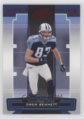 2005 Playoff Absolute Memorabilia - [Base] - Retail Spectrum Red #143 - Drew Bennett [EX to NM]