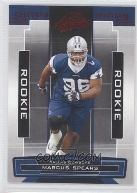 2005 Playoff Absolute Memorabilia - [Base] - Retail Spectrum Red #158 - Marcus Spears