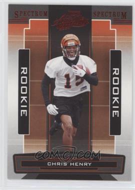 2005 Playoff Absolute Memorabilia - [Base] - Retail Spectrum Red #165 - Chris Henry