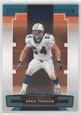 2005 Playoff Absolute Memorabilia - [Base] - Spectrum Blue #81 - Zach Thomas