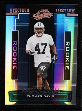 2005 Playoff Absolute Memorabilia - [Base] - Spectrum Gold #153 - Thomas Davis /25