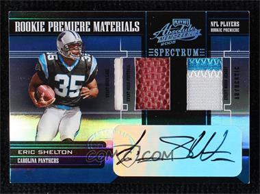 2005 Playoff Absolute Memorabilia - [Base] - Spectrum Platinum #216 - Rookie Premiere Materials - Eric Shelton /1