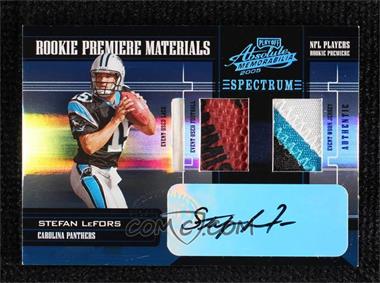 2005 Playoff Absolute Memorabilia - [Base] - Spectrum Platinum #230 - Rookie Premiere Materials - Stefan LeFors /1