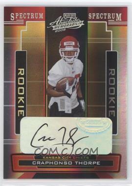 2005 Playoff Absolute Memorabilia - [Base] - Spectrum Silver Autographs #170 - Craphonso Thorpe /249