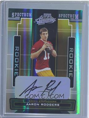 2005 Playoff Absolute Memorabilia - [Base] - Spectrum Silver Autographs #180 - Aaron Rodgers /249