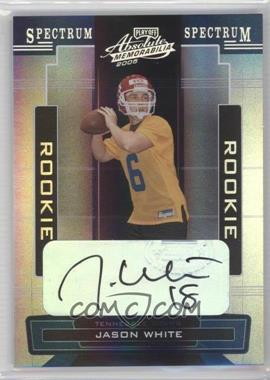 2005 Playoff Absolute Memorabilia - [Base] - Spectrum Silver Autographs #195 - Jason White /249