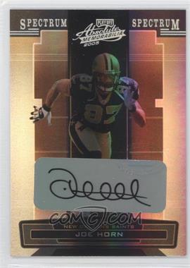 2005 Playoff Absolute Memorabilia - [Base] - Spectrum Silver Autographs #95 - Joe Horn /100