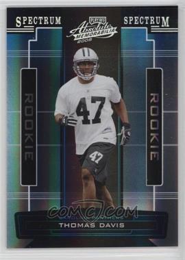 2005 Playoff Absolute Memorabilia - [Base] - Spectrum Silver #153 - Thomas Davis /100