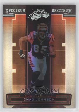 2005 Playoff Absolute Memorabilia - [Base] - Spectrum Silver #33 - Chad Johnson /100 [EX to NM]