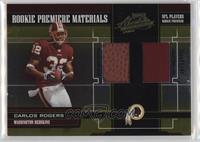 Rookie Premiere Materials - Carlos Rogers #/750