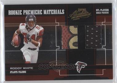 2005 Playoff Absolute Memorabilia - [Base] #227 - Rookie Premiere Materials - Roddy White /750