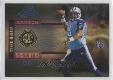 2005 Playoff Absolute Memorabilia - Canton Absolutes - Spectrum #CA-22 - Steve McNair /25