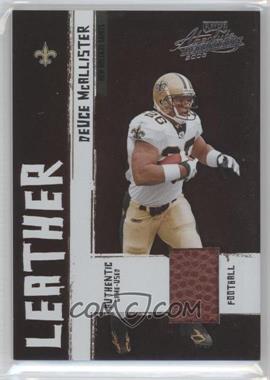 2005 Playoff Absolute Memorabilia - Leather #LL-32 - Deuce McAllister /250