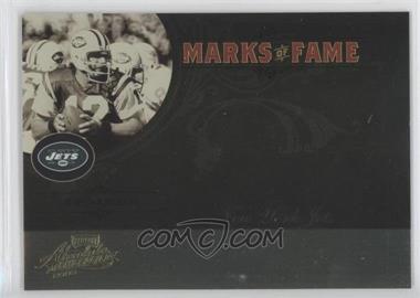 2005 Playoff Absolute Memorabilia - Marks of Fame - Gold #MF-15 - Joe Namath /150