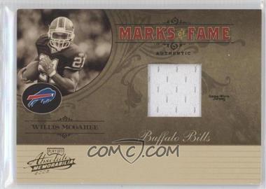 2005 Playoff Absolute Memorabilia - Marks of Fame - Materials #MF-12 - Willis McGahee /150